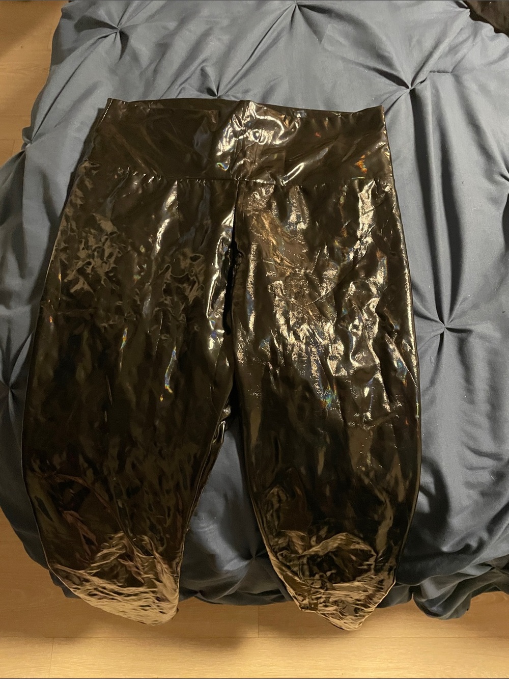 Shiny Black Womens Leggings